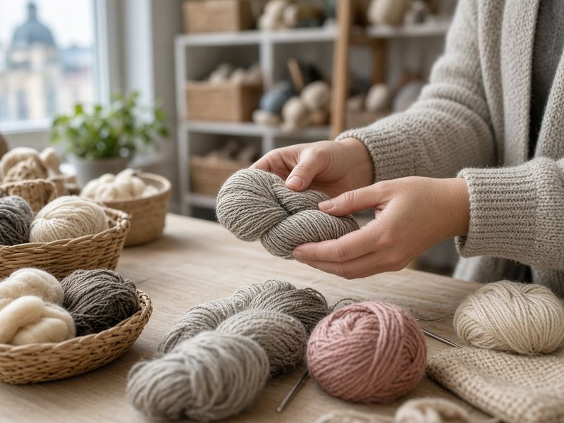 Yarn consult at Dilencrach Knitting